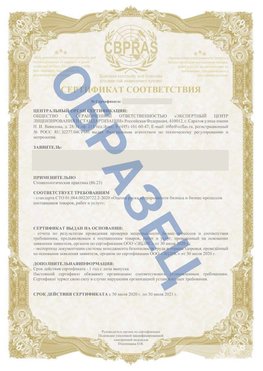 Образец Сертификат СТО 01.064.00220722.2-2020 Новый Рогачик Сертификат СТО 01.064.00220722.2-2020 